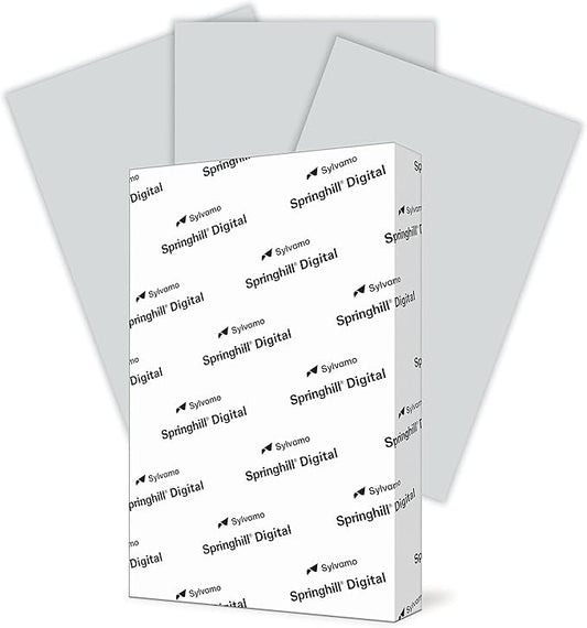 Springhill 11” x 17” Gray Copy Paper, 28lb Bond/70lb Text, 104gsm – Colored Printer Paper with Smooth Finish – Versatile and Flexible Computer Paper – 024166R, 500 Sheets (1 Ream)