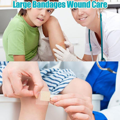 720 Pcs Variety Bandages Pack Assorted Sizes Waterproof Breathable Adhesive Fingertip Bandages Bulk for First Aid Wound Care Scrapes Blister