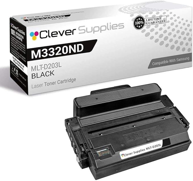 CS Replacement Toner Cartridge Compatible with Samsung ProXpress M3320ND MLT-D203L Black