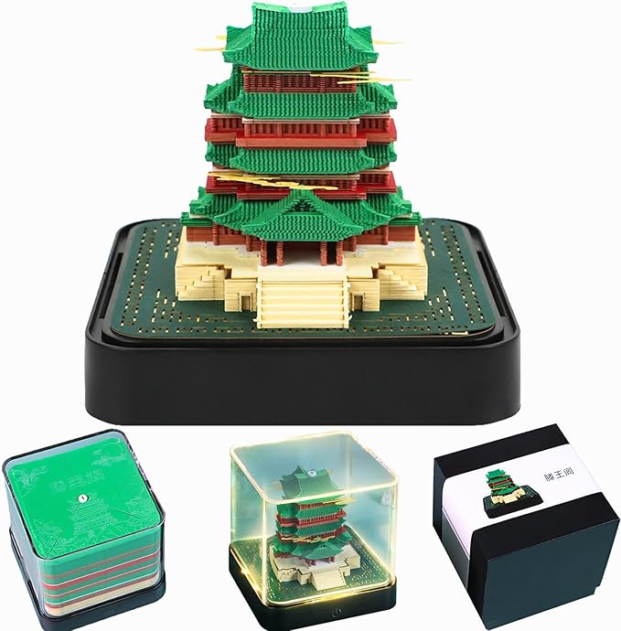 3D Time Piece Calendar 2026 DIY Calendars Tear Away Carving Art 3D Memo Pad Calendar With LED Lights sculpture artsy pads calendar notepad for Desktop Decor-Tengwang Pavilion