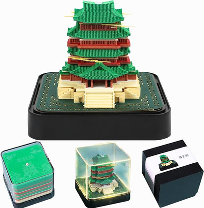 3D Time Piece Calendar 2026 DIY Calendars Tear Away Carving Art 3D Memo Pad Calendar With LED Lights sculpture artsy pads calendar notepad for Desktop Decor-Tengwang Pavilion