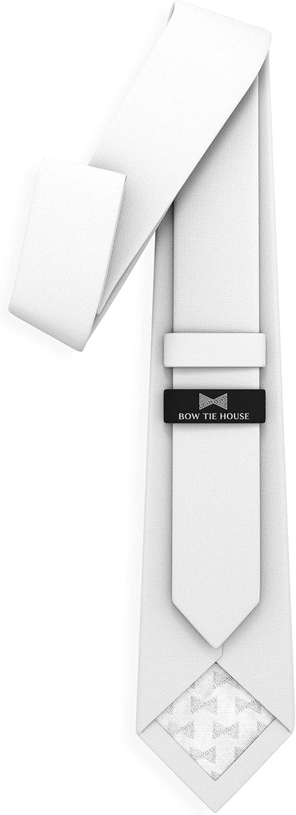 Men's Oxford Matt Neckties Solid Color for Adults Tuxedo Classic Design, by Bow Tie Hosue