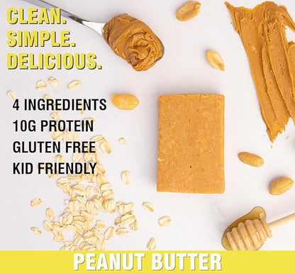 KiZE Energy Bars - Peanut Butter Lovers Variety Pack - 30-Count - Gluten Free, Dairy Free Options, Non-GMO, and High Protein Meal Replacement Energy Bars, Clean and Simple Food Ingredients - 7-10g High Protein Snacks (30 Count)