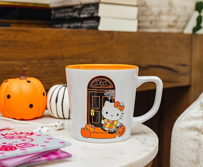 Silver Buffalo Sanrio Hello Kitty Halloween Ceramic Mug, 17.5 Ounces
