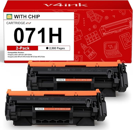 071H 071 High Capacity Toner Cartridge Replacement for Canon 071 Black Toner Cartridge for Canon ImageCLASS LBP122dw MF273dw MF272dw MF275dw LBP120 MF270 Printer (Black,2 Pack)