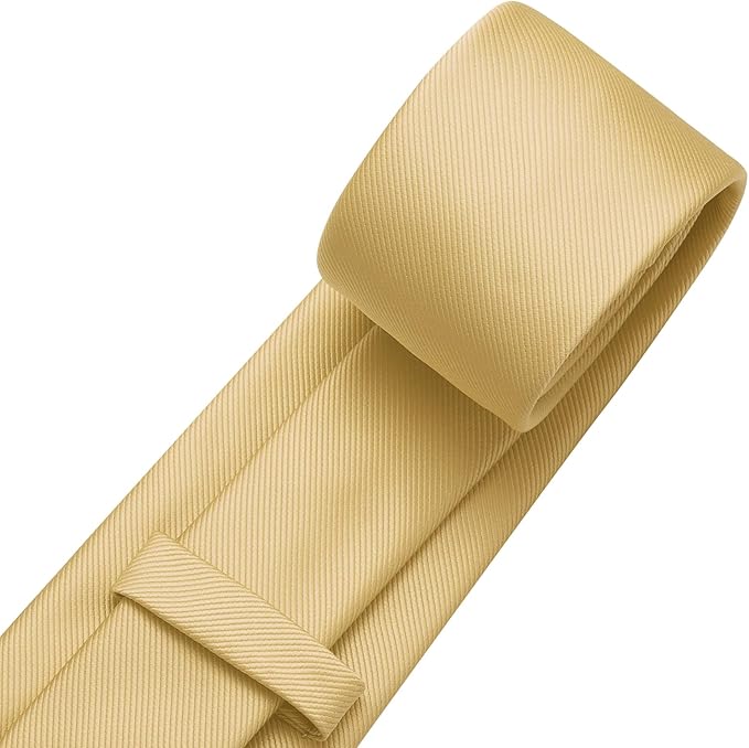 DecTwig Men's Ties Solid Color Formal Neckties 3.15" (8CM) Black Ties For Men