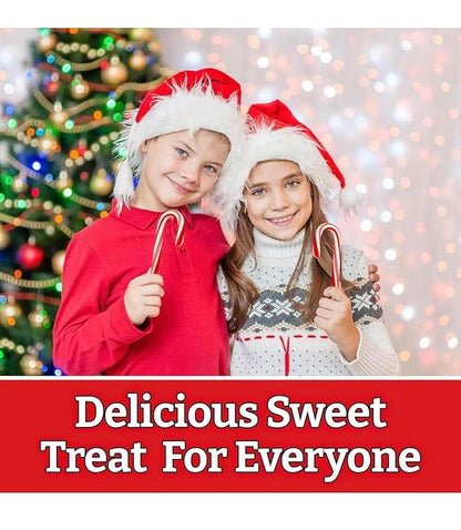 Bulk Mini Candy Canes 2000 Count – Individually Wrapped Peppermint Candy – Christmas Holiday Treats, Stocking Stuffers, Party Favors, Bulk Christmas Candy