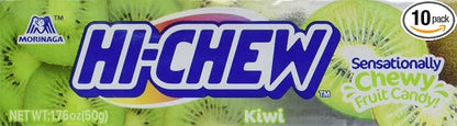 Hi-Chew Sensationally Chewy Japanese Fruit Candy, Kiwi, 1.76 Ounce (Pack of 10)