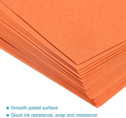 MECCANIXITY 50 Sheets Colored Copy Paper 16.5 x 11.7 Inch Printer Paper 80gsm Orange for Office Printing, Document Copying, Invitations, Forms, Art Projects