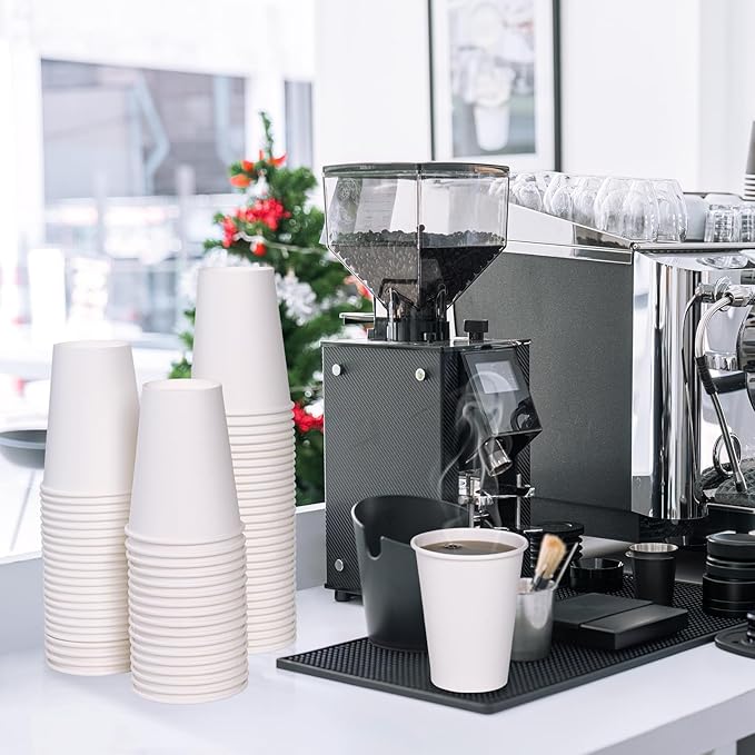 LITOPAK 1000 pack Paper Cup 12 oz, Bulk White Paper Cups, Disposable Hot Paper Coffee Cups for Offices, Schools, Shops, Restaurants