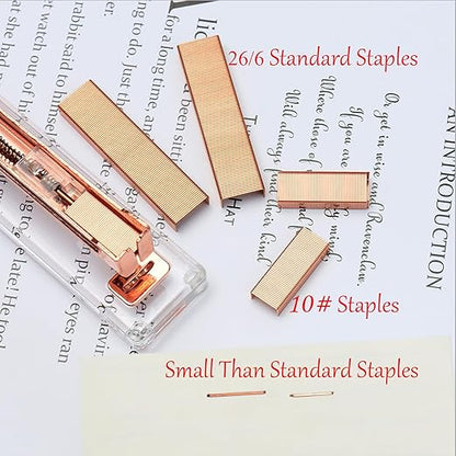 NatSumeBasics Colorful #10 Staples Colored Staple for Mini Stapler, 4000 Metallic No. 10 Staples, Smaller Than Standard Staple (Assorted)