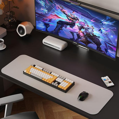 55x24 Inches Height Adjustable Electric Standing Desk with 2 Hooks for Home Office, Ergonomic Sit Stand up Desk with Splice Board, Black