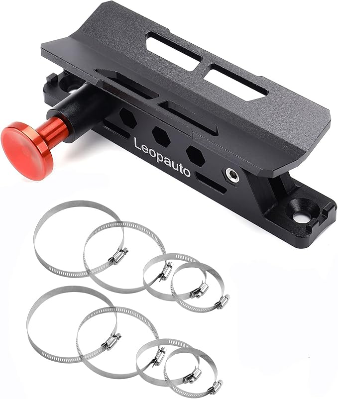 Vehicle Fire Extinguisher Mount Bracket, Aluminum Adjustable Quick Release Roll Bar Fire Extinguisher Bottle Mount with 8 Clamps, Compatible with Jeep Wrangler JK TJ Rubicon UTV, Black