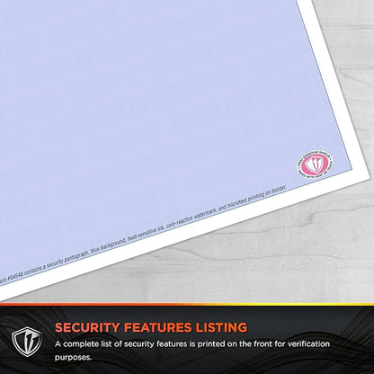 DocuGard Advanced Blue Multi-Purpose Security Paper, 7 Features, 8.5 x 11 Inches, 24 lb, 2500 Sheets (04546C)