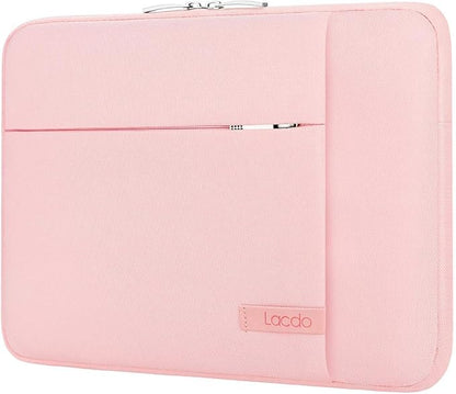 Lacdo 15-15.6 Inch Laptop Sleeve Case for Acer HP Lenovo Dell ASUS Laptop, Acer Aspire 15, HP Pavilion/Envy 15, Dell Inspiron/Latitude 15, Lenovo IdeaPad 15, ASUS ZenBook 15 Computer Bag, Pink