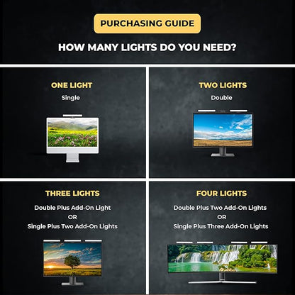 HumanCentric Video Conference Lighting, Add-On Only Light for Streaming and Video Conferencing, Add-On Only Kit Requires Existing Single or Double Kit, for Double, Triple, or Quadruple Light Setup,