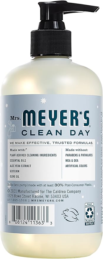 Mrs. MEYER'S CLEAN DAY Liquid Hand Soap, Snow Drop 12.5 Fl Oz (Pack of 2)
