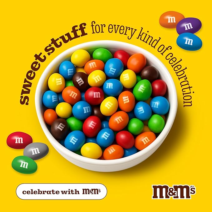 M&M'S WORLD Yellow Peanut M&M’s chocolate candy 2 lb bag – bright snack for birthdays, buffets, celebrations, desserts, gifts, gatherings, or cheerful table display