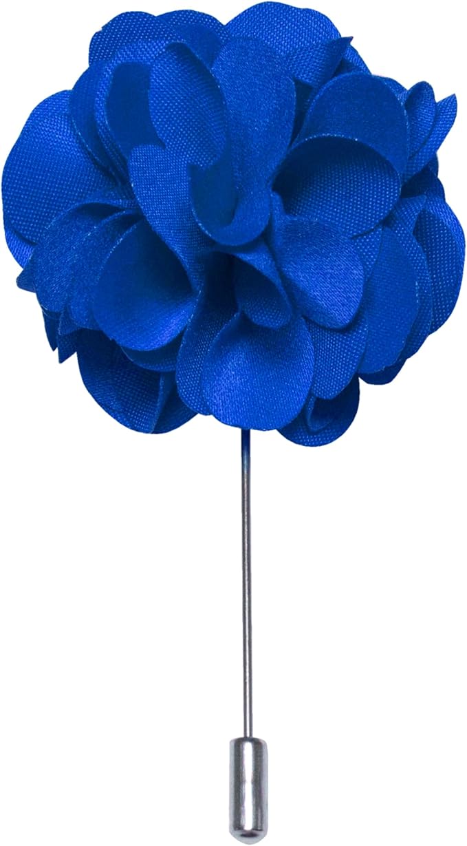 RBOCOTT Solid Color Tie and Pocket Square Hankerchief with Lapel Pin Set for Men