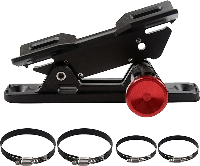 Quick Release Fire Extinguisher Mount - Aluminum Adjustable UTV Roll Bar Fire Extinguisher Holder Mounting Bracket for Jeep Wrangler TJ JK JL JKU Polaris RZR Ranger Can-Am X3 Universal