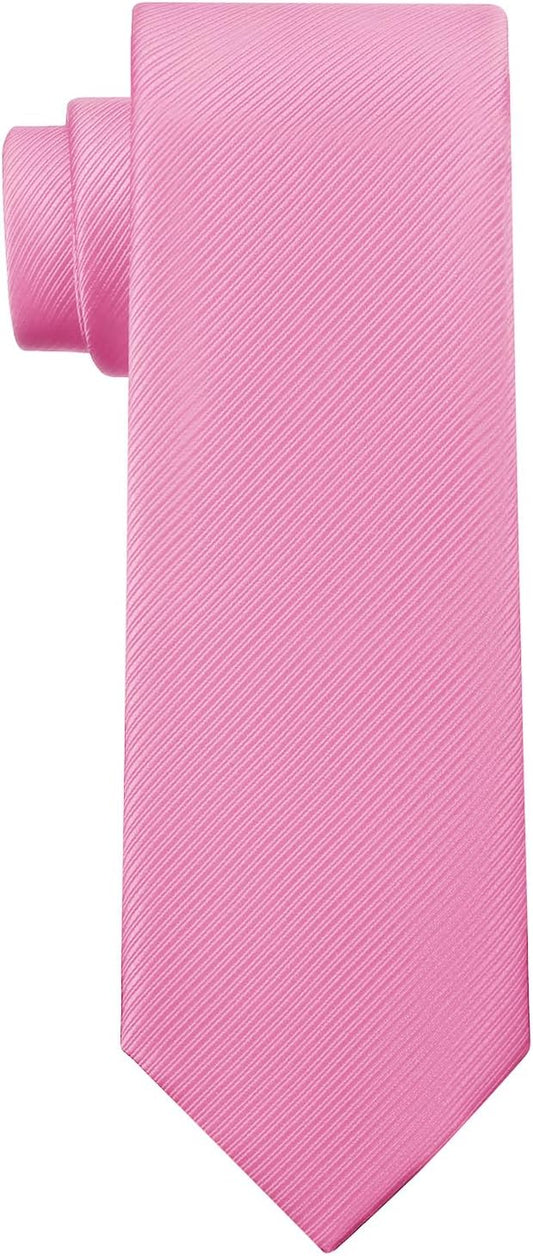 KOOELLE Men's Ties Solid Pure Color Plain Neckties Formal Black Ties For Men
