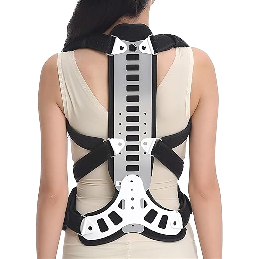 Adjustable Spine Posture Corrector for Back Support,2026 New Full Scoliosis Back Brace Posture Corrector for Kyphosis and Vertebral Compression Fracture Men and Women (Blue, Large)