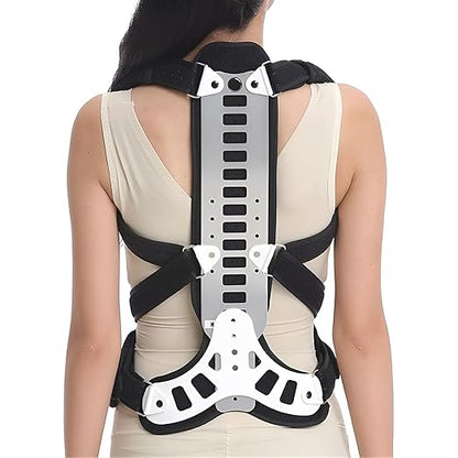 Adjustable Spine Posture Corrector for Back Support,2026 New Full Scoliosis Back Brace Posture Corrector for Kyphosis and Vertebral Compression Fracture Men and Women (Blue, Large)