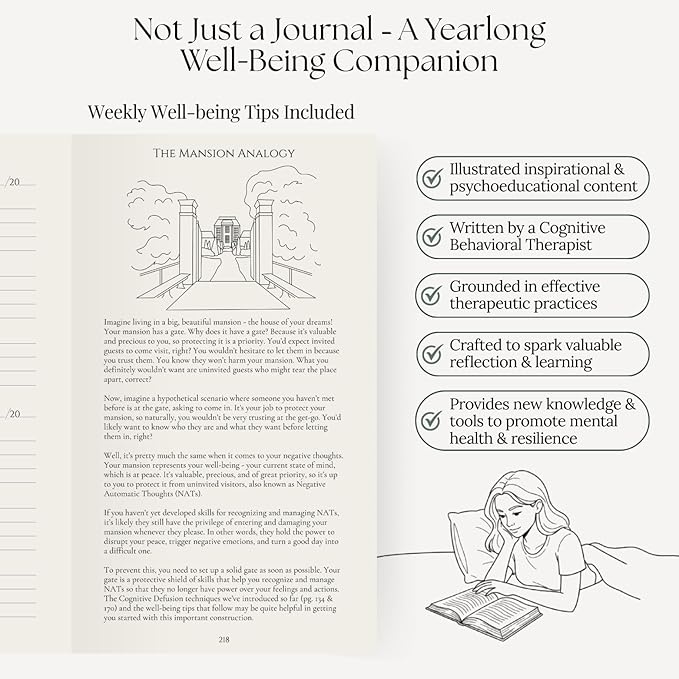 3 Positives a Day™ – One-Year Journal for Daily Mindfulness, Gratitude & Happiness | Therapist-Created | Evidence-Based Practice with Weekly Well-Being Tips | Undated I Gratitude Journal Gifts for Women & Men 2026