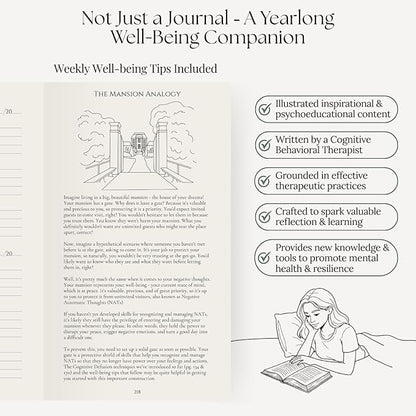3 Positives a Day™ – One-Year Journal for Daily Mindfulness, Gratitude & Happiness | Therapist-Created | Evidence-Based Practice with Weekly Well-Being Tips | Undated I Gratitude Journal Gifts for Women & Men 2026