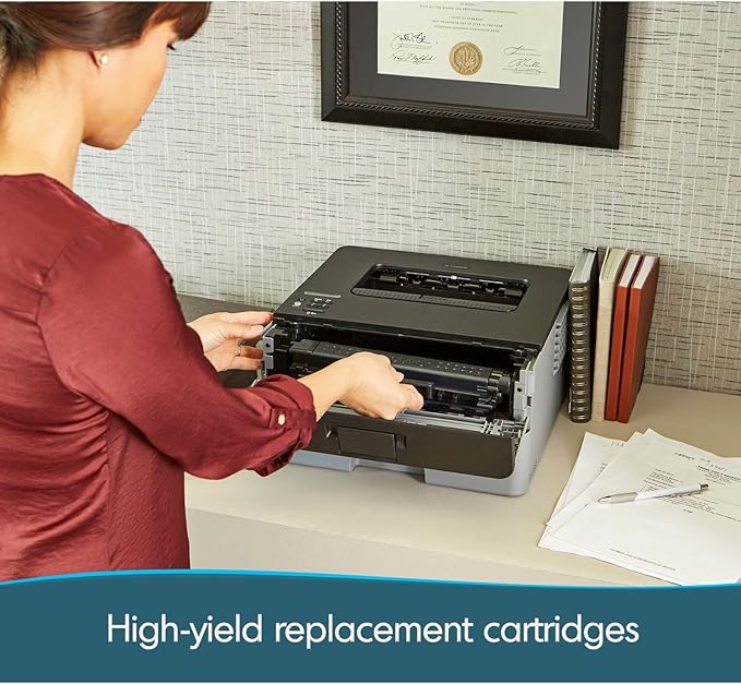 Brother Compact Monochrome Laser Printer, HL-L2350DW, Wireless Printing, Duplex Two-Sided Printing, Includes 4 Month Refresh Subscription Trial and Amazon Dash Replenishment Ready