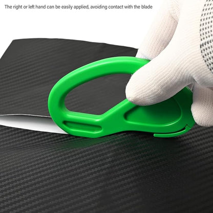 EHDIS Wrapping Paper Cutter, Gift Wrap Rolls Cutter for Straight and Smooth Cutting, Snitty Safety Vinyl Film Cutter for Christmas Birthday Holiday - 2PCS