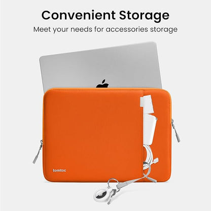tomtoc 360 Protective Laptop Sleeve for 14-inch MacBook Pro M5/M4/M3/M2/M1 Pro/Max A3434 A3112 A3401 A3185 A2992 A2918 2025-2021, Water-Resistant Case Bag with Accessory Pocket for 13.8 Surface Laptop