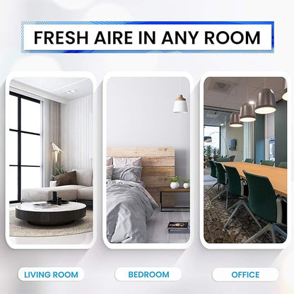 Bluonics Fresh Aire 3 Pack Water Air Washer, Air Revitalizer & Freshener with 4 Fragrance Bottles, 7-Color LED Night Light & White Noise Feature