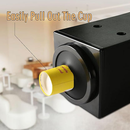 CMI Commercial Cup Holder,Beverage Dispenser,Cup Dispenser Countertop Cup Organizer,Coffee Cup Dispenser Organizer,Paper Cup Holder,Stackable Countertop Design, Black Color-Pack of 1（ Individual ）