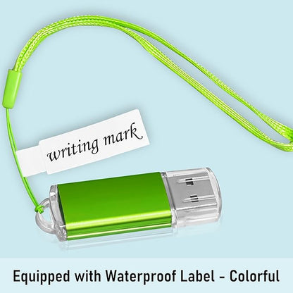 8GB USB Flash Drive 20 Pack Nicepicten Bulk USB Thumb Drives Jump Zip Drive USB 2.0 Memory Stick Flash Drive 8GB with 20PCS Lanyard Label - Green