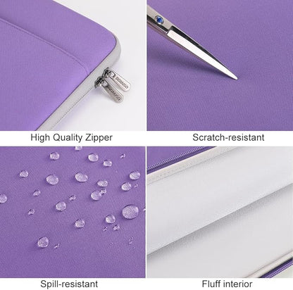 DOMISO 15.6 inch Laptop Case Sleeve Protective Cover Compatible with 16 inch MacBook Pro M4 M3 M2/Pro Max,15.6-16 inch HP Dell ASUS Lenovo Chromebook,Waterproof Computer Cases Bag with Handle,Purple