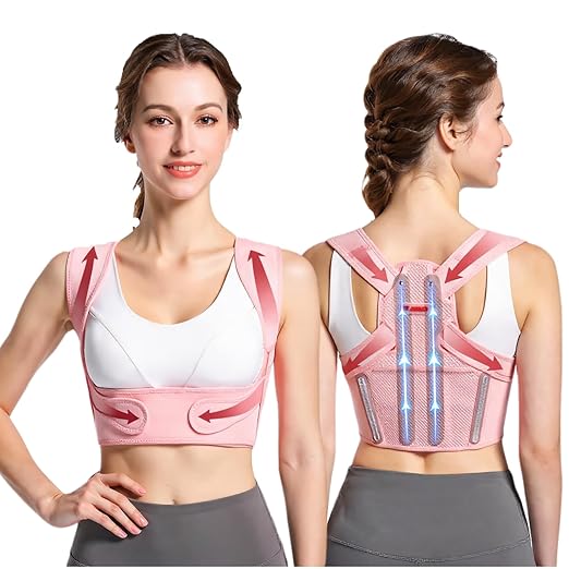 Back Brace Posture Corrector for Women - Adjustable Upper Posture Support Bras for Neck Shoulder Back Straightener - Comfortable Posture Corrector Invisilite Hunchback Slouching Under Clothes (Small)