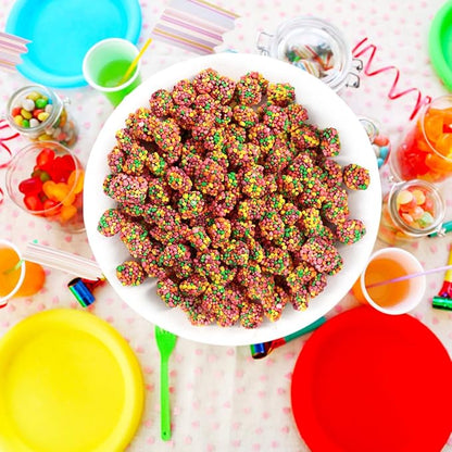 Gummy Clusters Rainbow, 2lb Pack of NerdsGummy Clusters Bulk, Perfect Gummy Candy Snack for Parties, Birthdays, Holidays, Gift Bags, Office Treats and Everyday Enjoyment