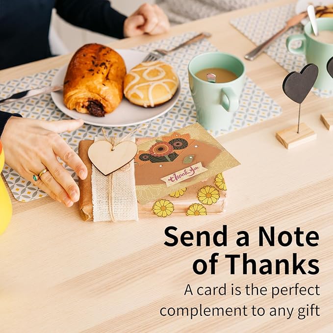 Card Making Kits Greeting Cards DIY Sunflower Thank You Cards with Envelopes, 9 Sets, Includes Wedding Thank You Cards, Sunflower Birthday Cards