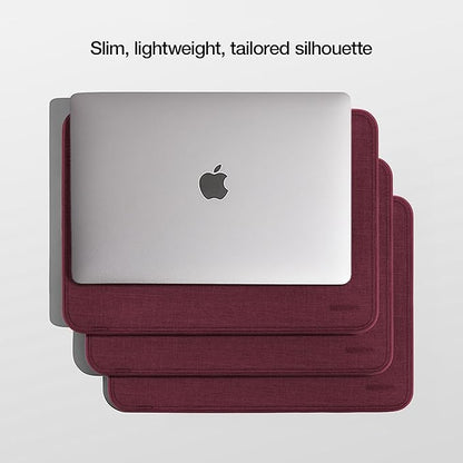 Incase ICON Sleeve with Woolenex - MacBook Pro 14 inch Case - 2024, 2023, 2022, 2021, M4, M3, M2, M1 - Fitted MacBook Case, Laptop Sleeve, Hard Cover, Durable, Lightweight - Cosmic Red