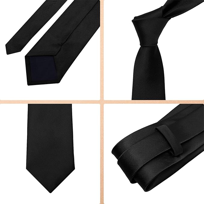 Solid Color Ties for Men 3.15" Mens Tie Classic Formal Neck Ties Mens Neckties for Men Business Wedding Casual