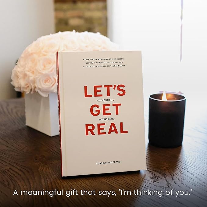 Let’s Get Real Guided Journal – Therapist-Approved Self-Care & Mental Health Journal with 240 Prompts, Coloring Pages & Book Club-Style Discussion Guide, Hardcover, A5