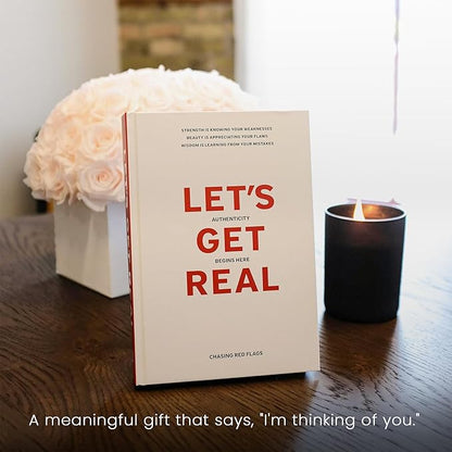 Let’s Get Real Guided Journal – Therapist-Approved Self-Care & Mental Health Journal with 240 Prompts, Coloring Pages & Book Club-Style Discussion Guide, Hardcover, A5