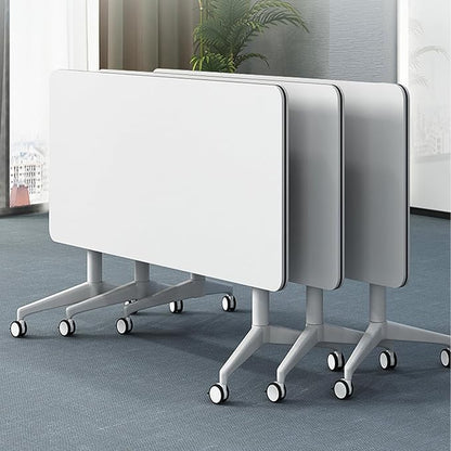 Conference Room Table, Folding Conference Table with Flip-Top Design, Mobile Seminars Dynamic Meetings Training Tables for Offices, Classrooms, and Meeting Room (10, 1915, 61)