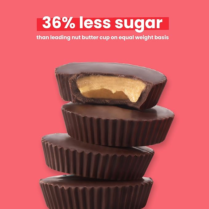 UNREAL Dark Chocolate Peanut Butter Cups (40 Individually Wrapped Cups) | Vegan, 5g Sugar | Gluten Free, Fair Trade, Non-GMO | .53oz each