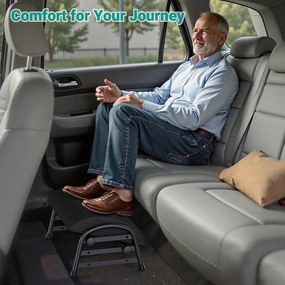 Adjustable Foot Rest for Under Desk at Work, Ergonomic Under Desk Footrest with 6 Positions, Foot Stools for Under Office Desk Chair, Leg Rest for Home, Car, Computer, Gaming Accessories
