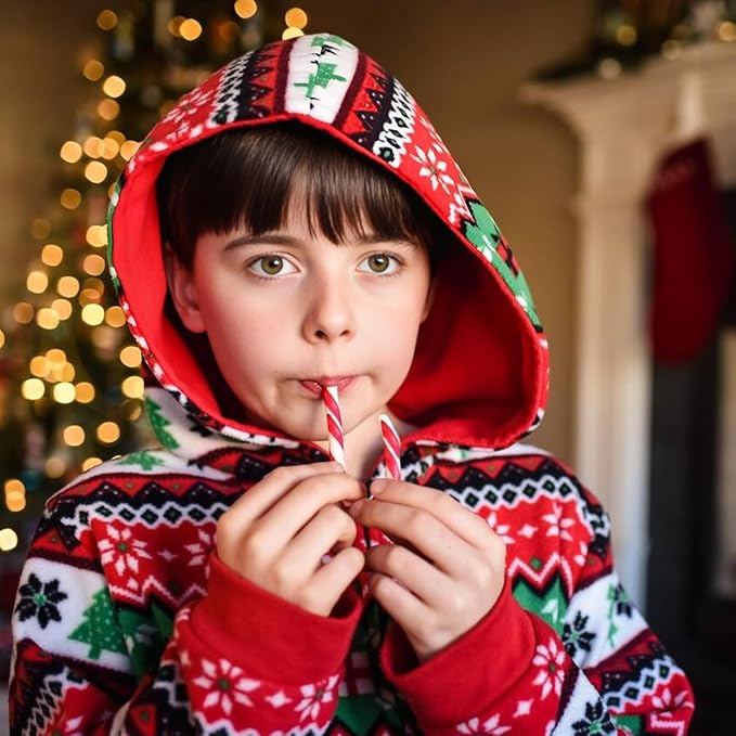 Christmas Candy Canes Tutti Frutti, Blue/White Peppermint, Red and White Cherry Mix Flavors - Bulk Candy Canes Individually Wrapped for Family Holiday Indulgement, Candy Cane Gift Set (100 Count)