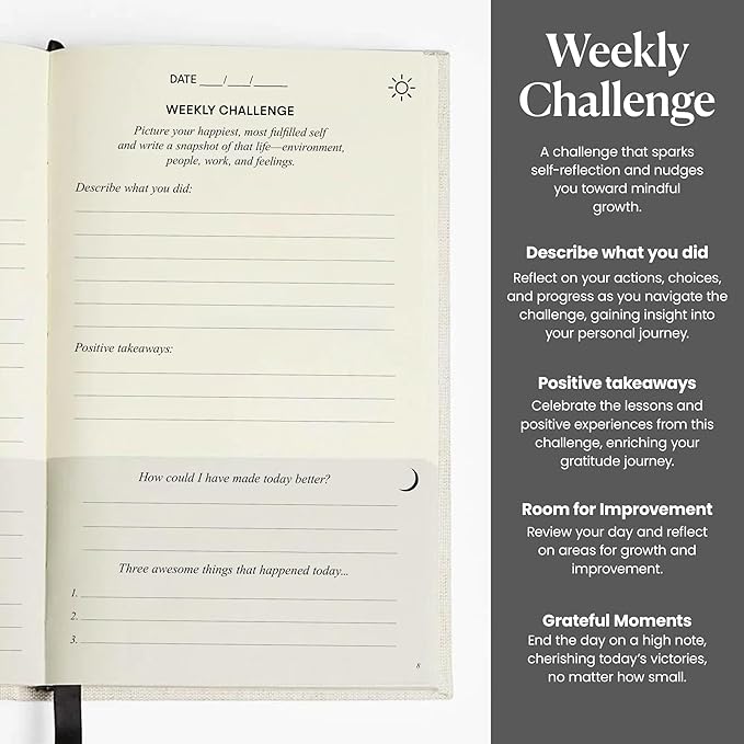 The Original Gratitude Journal 2026 - 5 Minute Gratitude Practice with Inspiring Quotes and Mindful Prompts for Affirmation, Reflection & Wellness - Daily Happiness Journal for Women & Men by Thankful Path