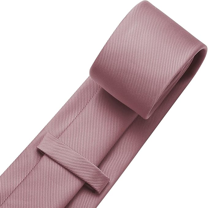 DecTwig Men's Ties Solid Color Formal Neckties 3.15" (8CM) Black Ties For Men