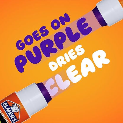 Elmer's Glue Sticks Combo Pack, BlooStick Buddies and Disappearing Purple, 6g, 12 Count, #1 Teacher Brand - Kids School Supplies, Stocking Stuffers, Holiday Gift, Arts & Crafts